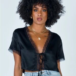 Princess polly black lace top